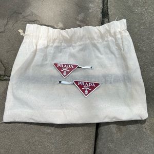 Authentic Red Prada Hair clips